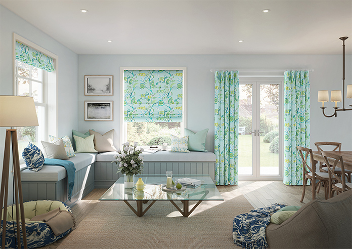 Gujarat, Cyan - Made to Measure Curtain - Image 7